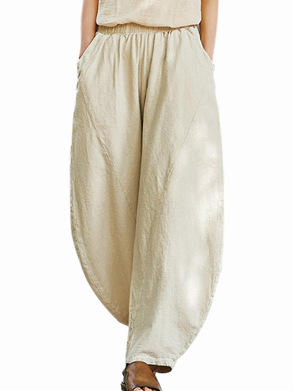 IXIMO Linen Wide Leg Pants